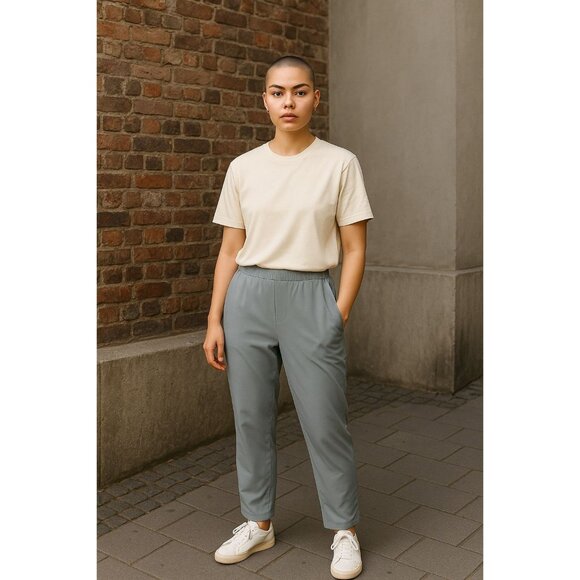 ALLSAINTS Women Aleida Jersey Trouser Pants 4 - Picture 1 of 4